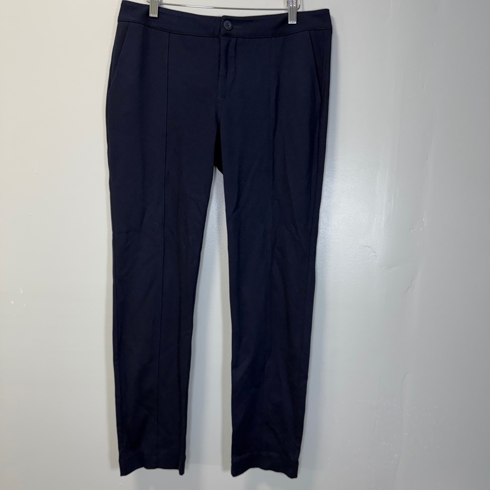 Cabi Navy Blue Slim Ponte Trousers Style 5073 Size 10 Business Casual Office